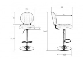 Стул барный DOBRIN MOLLY, чёрный в Ревде - revda.mebel24.online | фото 7