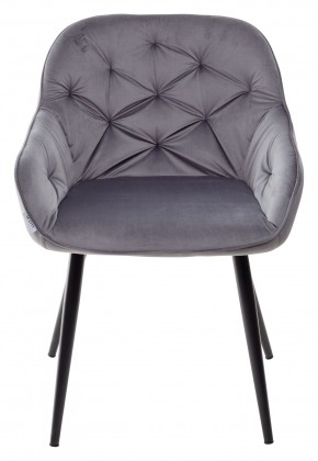 Стул BREEZE BLUVEL-14 GREY, велюр / черный каркас М-City в Ревде - revda.mebel24.online | фото 5