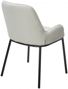 Стул BRIO CATO-01 Белый, фактурная ткань / черный каркас, ®DISAUR в Ревде - revda.mebel24.online | фото 5