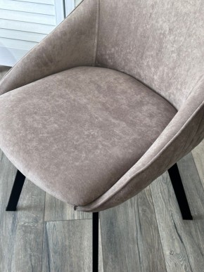 Стул CASA, 360 град. поворот. B5 Капучино, велюр / черный каркас,М-City в Ревде - revda.mebel24.online | фото 3