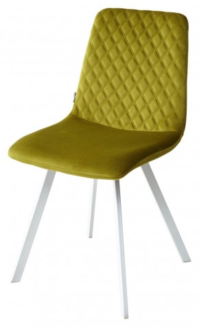 Стул DAIQUIRI BLUVEL-75 OLIVA / белый каркас, велюр М-City в Ревде - revda.mebel24.online | фото 4