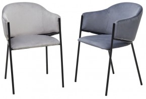Стул ДИЛЛ, цвет H-14 Серый, велюр / черный каркас М-City в Ревде - revda.mebel24.online | фото 5