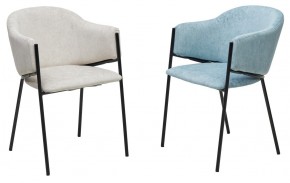Стул ДИЛЛ, цвет RAIN 7 бриз, велюр / черный каркас М-City в Ревде - revda.mebel24.online | фото 6