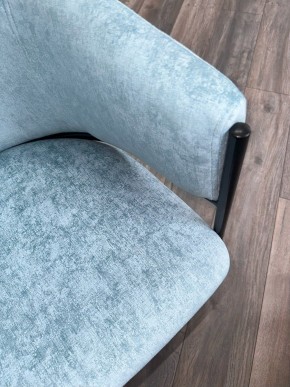 Стул ДИЛЛ, цвет RAIN 7 бриз, велюр / черный каркас М-City в Ревде - revda.mebel24.online | фото 7