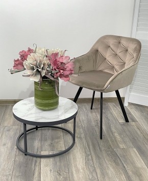 Стул GALE 360 град. поворот. BLUVEL-40 BEIGE, велюр/ черный каркас, М-City в Ревде - revda.mebel24.online | фото 2