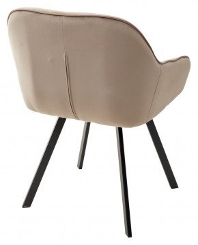 Стул GALE 360 град. поворот. BLUVEL-40 BEIGE, велюр/ черный каркас, М-City в Ревде - revda.mebel24.online | фото 4