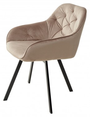 Стул GALE 360 град. поворот. BLUVEL-40 BEIGE, велюр/ черный каркас, М-City в Ревде - revda.mebel24.online | фото 5