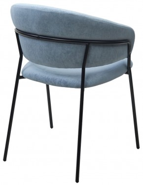Стул ГЕММА, цвет RAIN 13 blue, велюр / черный каркас М-City в Ревде - revda.mebel24.online | фото 9