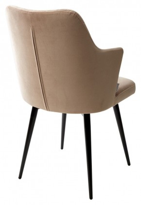 Стул HERMAN 360 град. БЕЖЕВЫЙ #5, велюр / черный каркас М-City в Ревде - revda.mebel24.online | фото 4
