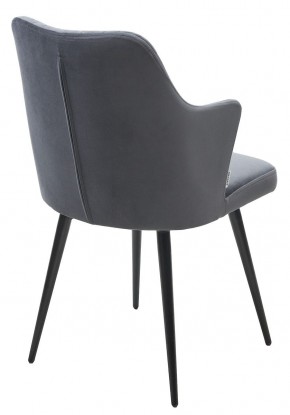 Стул HERMAN 360 град. BM-3 ТЕМНО-СЕРЫЙ, велюр / черный каркас М-City в Ревде - revda.mebel24.online | фото 4