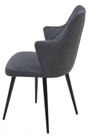 Стул HERMAN 360 град. BM-3 ТЕМНО-СЕРЫЙ, велюр / черный каркас М-City в Ревде - revda.mebel24.online | фото 6