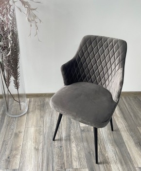 Стул HERMAN 360 град. ГРАФИТ #14, велюр / черный каркас М-City в Ревде - revda.mebel24.online | фото 3
