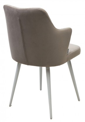 Стул HERMAN 360 град. ЛАТТЕ #25, велюр / белый каркас М-City в Ревде - revda.mebel24.online | фото 5