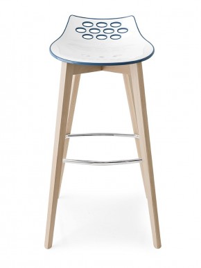 Стул JAM W CB/1487, ash.P19W OAK NATURAL/ P799-P11P WHITE/ GLOSSY NOUGAT в Ревде - revda.mebel24.online | фото