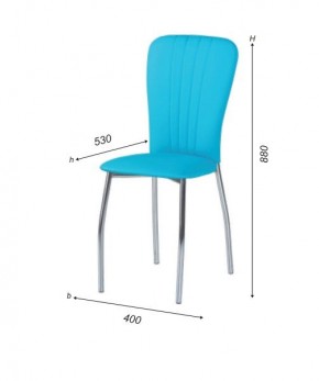 Стул Сиена А1.14-03 (Стандарт) хром/кожзам (4 шт.) в Ревде - revda.mebel24.online | фото 2
