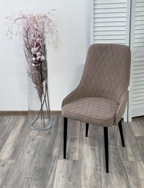 Стул ТУРИН, цвет B5 Капучино, велюр / черный каркас М-City в Ревде - revda.mebel24.online | фото 3