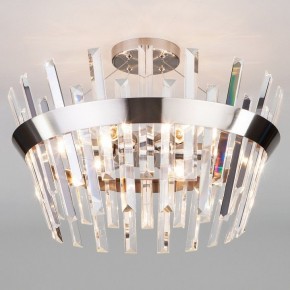 Светильник на штанге TK Lighting Steccato 10111/5 сатин-никель/прозрачный хрусталь Strotskis в Ревде - revda.mebel24.online | фото 1