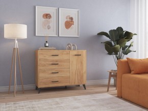 СВЕТЛАНА LOFT Комод-тумба  (дуб золотой) в Ревде - revda.mebel24.online | фото 3