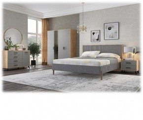 СВЕТЛАНА LOFT Спальный гарнитур (модульный) (дуб золотой/серый) в Ревде - revda.mebel24.online | фото