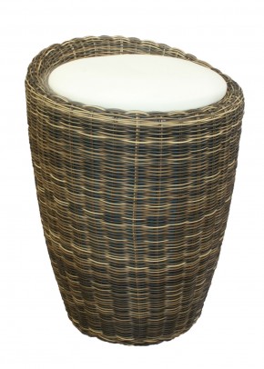 Табурет с местом для хранения LM-1100Rattan, кремовый в Ревде - revda.mebel24.online | фото