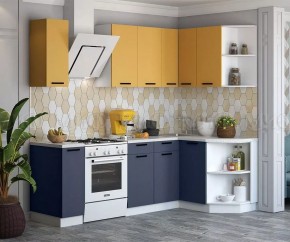 ТЕХНО Кухонный гарнитур угловой 1,7х1,3 м Компоновка №6 в Ревде - revda.mebel24.online | фото 2