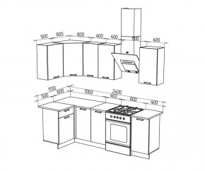 ТЕХНО Кухонный гарнитур угловой 1,8х1,1 м Компоновка №6 в Ревде - revda.mebel24.online | фото 4