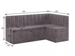 ТОМЕНТО Кухонный уголок со спальным местом (велюр 1 кат) в Ревде - revda.mebel24.online | фото 2