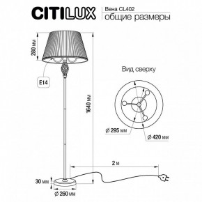 Торшер Citilux Вена CL402920 в Ревде - revda.mebel24.online | фото 5