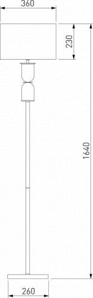 Торшер Eurosvet Caprera 01154/1 никель в Ревде - revda.mebel24.online | фото 2