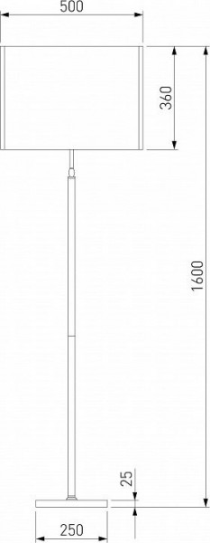 Торшер Eurosvet Notturno 01163/1 черный в Ревде - revda.mebel24.online | фото 2
