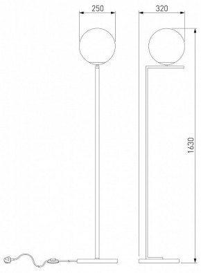 Торшер Eurosvet Shape 01214/1 хром в Ревде - revda.mebel24.online | фото 3