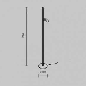 Торшер Maytoni Thin MOD395FL-L28BS3K в Ревде - revda.mebel24.online | фото 4