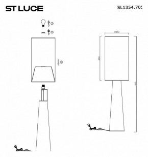 Торшер ST-Luce Jackie SL1354.705.01 в Ревде - revda.mebel24.online | фото 5