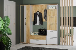 Тумба для обуви НМ 013.26 "Санти" (Белый/Крафт Золотой) в Ревде - revda.mebel24.online | фото 3