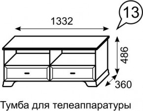 Тумба для телеаппаратуры Венеция 13 бодега в Ревде - revda.mebel24.online | фото 2