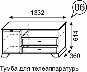 Тумба для телеаппаратуры Венеция 6 бодега в Ревде - revda.mebel24.online | фото 3
