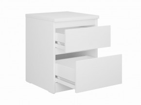 Тумба КАСТОР малая с двумя ящиками, цвет белый в Ревде - revda.mebel24.online | фото 2