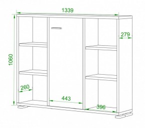 Тумба комбинированная Домино ПУ-60-2 в Ревде - revda.mebel24.online | фото 2