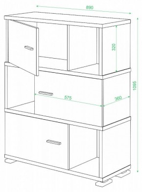 Тумба комбинированная СБ-30/3 в Ревде - revda.mebel24.online | фото 2