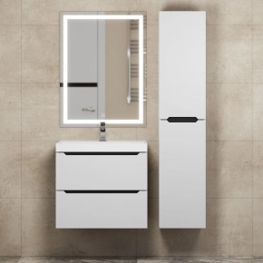 Тумба под раковину Uperwood Tanos 60 см, подвесная, белая/графит в Ревде - revda.mebel24.online | фото 13