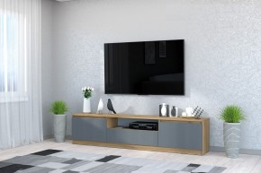 Тумба под ТВ "Хилтон" (Крафт золотой/Графит) в Ревде - revda.mebel24.online | фото