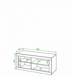 Тумба под ТВ Toivo Кон120 в Ревде - revda.mebel24.online | фото 2