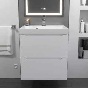 Тумба с раковиной Uperwood Tanos 50 см, подвесная, белая матовая в Ревде - revda.mebel24.online | фото 10
