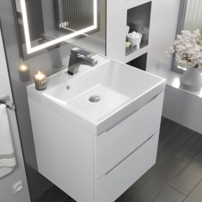 Тумба с раковиной Uperwood Tanos 50 см, подвесная, белая матовая в Ревде - revda.mebel24.online | фото 9