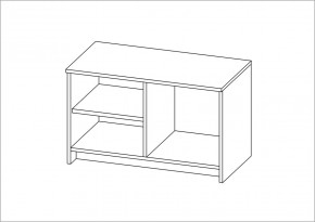 Тумба СИРИУС двухдверная низкая, цвет белый в Ревде - revda.mebel24.online | фото 3