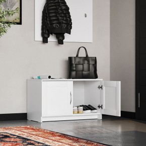 Тумба СИРИУС двухдверная низкая, цвет белый в Ревде - revda.mebel24.online | фото 4