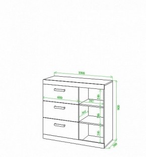 Тумба Toivo Км100 в Ревде - revda.mebel24.online | фото 2