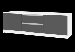 Тумба ТВ большая Парус (Белый/Графит) в Ревде - revda.mebel24.online | фото 4