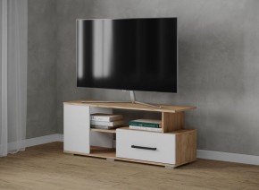 Тумба ТВ Парус-4 Дуб крафт золотой/Белый в Ревде - revda.mebel24.online | фото
