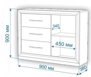 Тумба-витрина Нобиле Км-120/38 ФС в Ревде - revda.mebel24.online | фото 3
